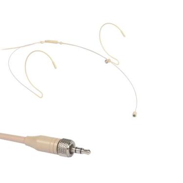 Imagem de Microfone headset c/ fio p/ body pack,Omni,rosca interna stereo - Aj S