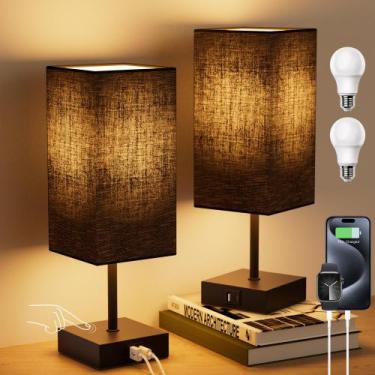 Imagem de Lamp Sailstar Touch Conjunto de candeeiros de mesa com 2 portas USB 12