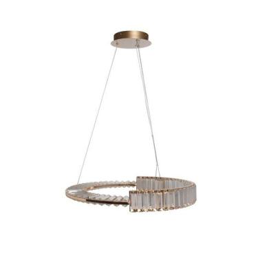 Imagem de Pendente Circular Bronze Cristal D60cm LED 25W 3000K - Iluminarium