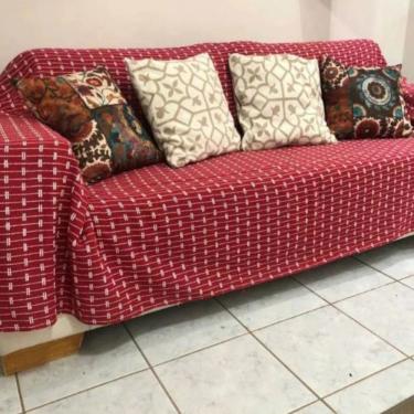 Imagem de Manta Grande Para Sofá De 2 E 3 Lugares 100% Algodão 2,50x1,80 Capa Protetora De Sofa G...