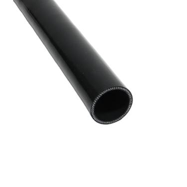 Imagem de I33T Tubo de silicone automotivo, mangueira de silicone de acoplador reto ID 76 mm, mangueira universal de refrigeração de radiador de alta temperatura de 3 camadas (preto)