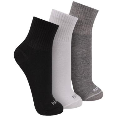 Imagem de Meia Esportiva Kit 3 Pares Unissex Casual Dia a Dia Cano Curto Confort