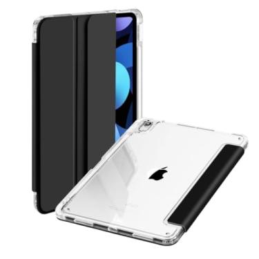 Imagem de Capa Magnética Transparente para iPad Air 4/5 (10,9”) e iPad Air 6/7 (11”) com Suporte para Apple Pencil – Compatível com Carregamento Magnético (Preto)