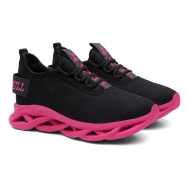 Imagem de Tênis Feminino Preto Academia Treino E Caminhada Corrida Barato - Well