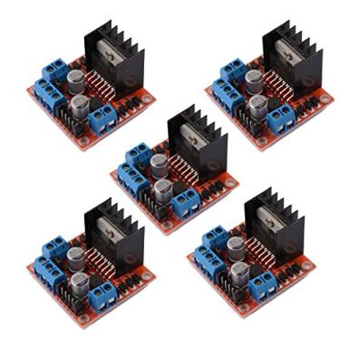 Imagem de DAOKI 5 PCS L298N Placa Controladora de Motor DC Dual H-Bridge Robot Stepper Motor de Controle e Módulo de Drives para Arduino Smart Car Power UNO MEGA R3 Mega2560