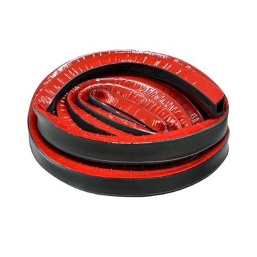 Imagem de MTRPS Tira de vedação de borracha para porta em forma de D, vedação deslizante de 2,5 cm RV EPDM borracha Auto Weather Stripping, vedação de decapagem de clima autoadesiva, preencher lacunas para