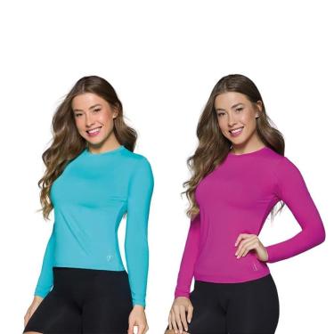 Imagem de Kit 2 Camisas Térmicas Selene Proteção UV50+ Feminina