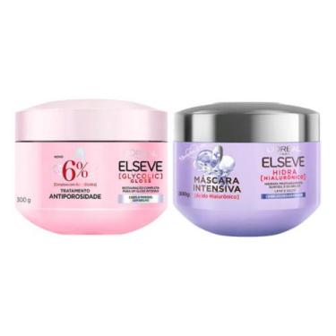 Imagem de Máscara Glycolic Gloss + Máscara Hidra Hialurônico Elseve