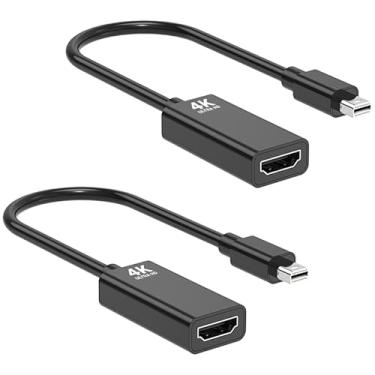 Imagem de Arvitek Adaptador Mini DisplayPort ativo 4K para HDMI, 4K@60Hz, adaptador mini DP unidirecional de alta velocidade para HDMI, Thunderbolt 1 e 2 para HDMI para MacBook, monitor, Plug & Play, pacote com