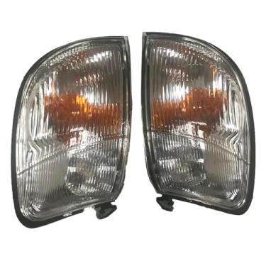 Imagem de 2 lâmpadas de canto indicadoras de seta para Nissan Navara D22 D23 1998 1999 2000 2001 2002 2003 2004
