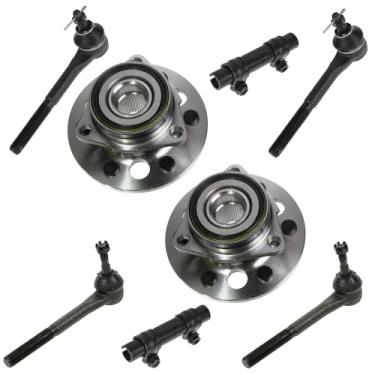 Imagem de Kit de 8 peças de rolamento de bub de roda de direção LH RH para K1500 4WD