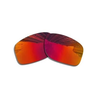 Imagem de Wetnenss Lentes de substituição polarizadas para óculos de sol Oakley Valve New 2014 OO9236/polarizadas de 1,5 mm/fáceis de instalar (vermelho escuro)