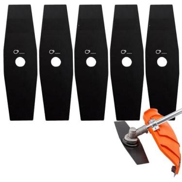 Imagem de 5 Lamina Faca 2 Pontas Roçadeira Stihl Fs160 Fs220 Fs280 - Buybuy