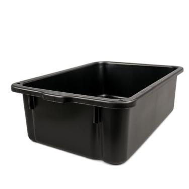 Imagem de Caixa plástica organizadora ou caixa de massa resistente 40 L ou caixa de areia(Preto)