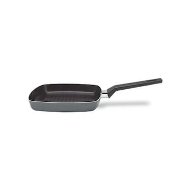 Imagem de Frigideira Grill Brinox Preserve Antiaderente Pro-Flon 1,3L 24x24x3,5cm Cinza
