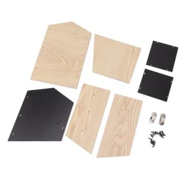 Imagem de HEEPDD Casa de Madeira de Morcego, Abrigo de Caixa de Morcegos à Prova de Dupla para o Pátio de Jardim Ao Ar Livre Fácil para Os Pousarem e Polir Nan