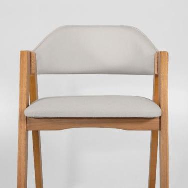 Imagem de Cadeira Poltrona Concha Estofada com Braço e Corda - 1 UND Tecido:Bouc