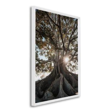 Imagem de Quadro Decorativo Paisagem Árvore e Raios de Sol 1 Tela 60x90 para Esc