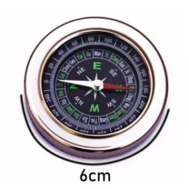 Imagem de Bússola Profissional em Metal - Bússola de Bolso para Camping, Trilha e Pesca(2 unidade)