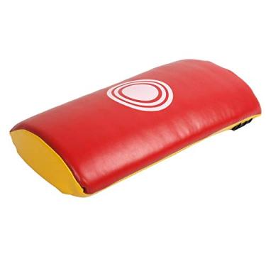 Imagem de Equipamento de Treinamento de Alvo de Bloco de Taekwondo Kickboxing Punching Pad Protetor de Mão para Prática Profissional de Boxe (vermelho e amarelo)