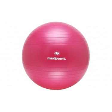 Imagem de Bola de Ioga Bola suiça Yoga e Pilates Swiss ball Gym com Bomba Enchedor (Rosa, 65cm)