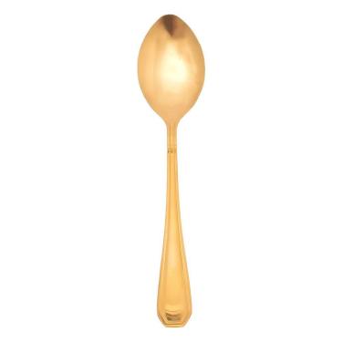 Imagem de Colher Dourada De Mesa Sopa Jantar Victoria Gold Inox Fratelli