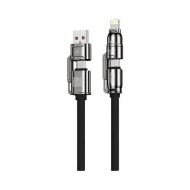Imagem de Cabo Kirsite Super Rápido 240W 4-em-1 Para iPhone 8-16 ProMax iPad Sam