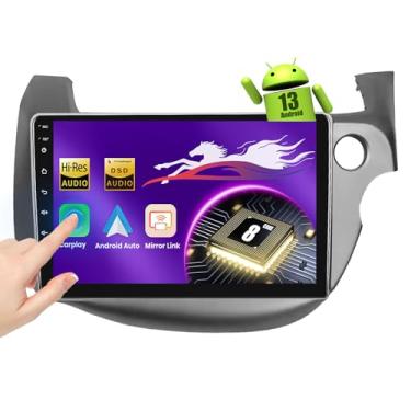 Imagem de Som automotivo Qualcomm 8 Core 4G + 64G para Honda Fit (2008-2013) com 5G WIFI/10,1 polegadas 1280P QLED Touchscreen, Android Car Radio Wireless Carplay Android Auto BT5.1/DSP/Hi-Res/SWC/GPS/OTA +