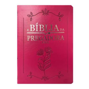 Imagem de A Bíblia da Pregadora Fiel ARC Full Color Capa PU Luxo Pink Palavras d