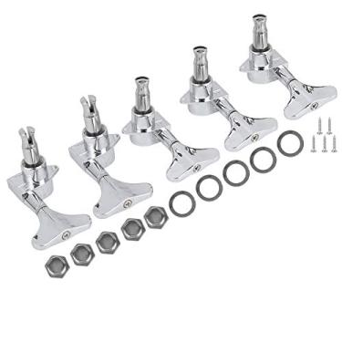 Imagem de SPYMINNPOO Liga Fechada Sintonizadores de Baixo Ajuste Preciso para Baixo Guitarristas Acessórios de Instrumento Musical de Prata (Prata)