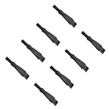 Imagem de ZHYOHEN 8 peças de escova de limpeza de plástico de 60 mm para remoção de ervas daninhas, acessório para moedores de ervas e especiarias, preto