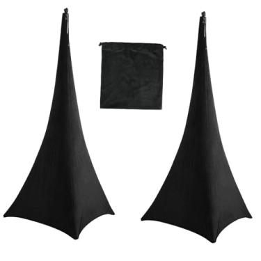 Imagem de menolana Conjunto de 2 protetoras para tripé de caixas de som de DJ com bolsa de transporte. Ideal para home theater e casamentos.