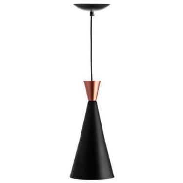 Imagem de Pendente Cone Tom Dixon - Preto/Cobre - Lumanti