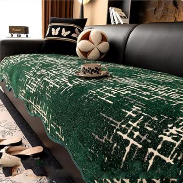 Imagem de HGTRH Capa de sofá sofá de canto 1 2 3 4 lugares, protetor de sofá antiderrapante capa de sofá capa de sofá em forma de L / U forma animais cobertor de sofá antiderrapante sofá verde 70 * 150 cm