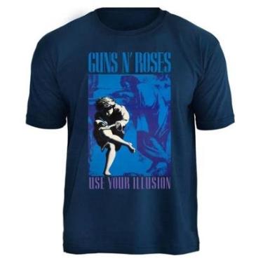 Imagem de Camiseta de Banda Guns N Roses em Algodão Oficial-Unissex