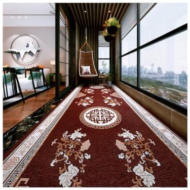 Imagem de SPXMQSS Passadeira de tapete, tapete de cozinha, tapete de corredor lavável antiderrapante resistente à abrasão para corredor, quarto, sala de estar, cozinha C 100 x 800 cm