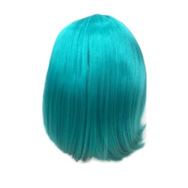Imagem de Peruca Curta Com Franja Fibra Bio Organica Uso Diario (LAKE BLUE)