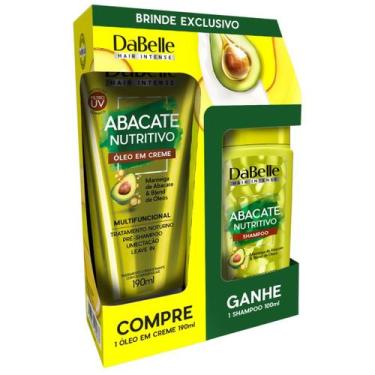 Imagem de Kit Dabelle Óleo em Creme 190ml + Shampoo 100ml Abacate Nutritivo