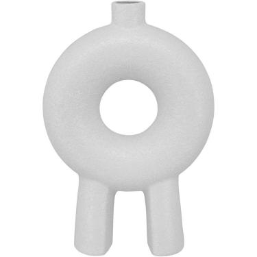 Imagem de Vaso 22x15x5cm Cerâmica Branco