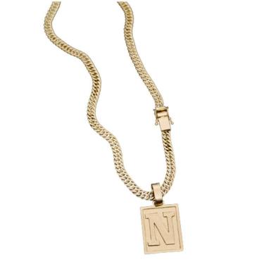 Imagem de Cordão Grumet Duplo Pingente Com A Letra N