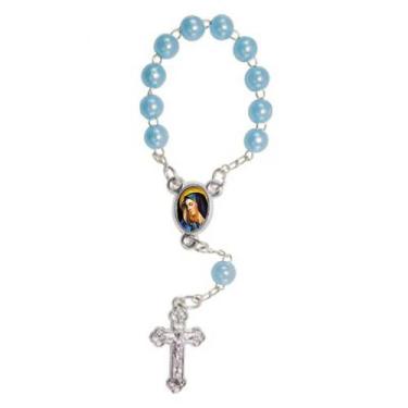 Imagem de 50 unidades Mini Terço com Foto Nossa Senhora das Dores - SJO Artigos 