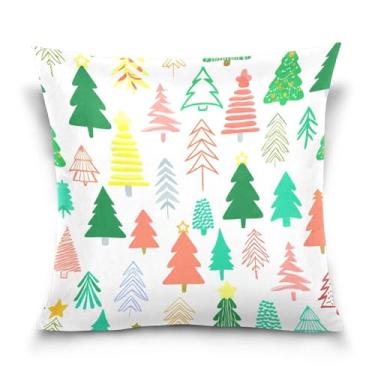 Imagem de Burbuja Capas de almofada 40,6 x 40,6 cm, capa de almofada de veludo macio para árvore de Natal decorativa para sofá, sofá, sala de estar, quarto