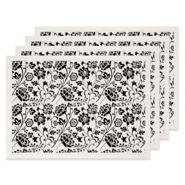 Imagem de SUPERDANT 4 peças de transferência de peônia sob o esmalte para flores de cerâmica papel de transferência de argila cerâmica adesivos de transferência de adesivos de transferência DIY suprimentos de