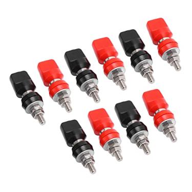 Imagem de Acouto Poste de Ligação Banana 5 Conjunto J.50019 Poste de Ligação de Corrente M6 de de Terminal de Latão Com Instrumentos de 4 Mm de de Alto-falante Tomadas de Cobre Eletrônica/Casa/Casa