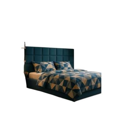 Imagem de Cabeceira Estofada 40x30 Autocolante Modular Cama Solteiro, Casal, Queen e King (VERDE 40X30,14)