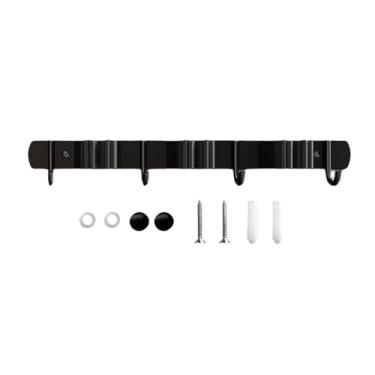 Imagem de Generic Suporte para Vassoura E Esfregão em aço Inoxidável, Antiderrapante, para Montagem Na Parede, Organizador de Garagem, E Que Economiza Espaço, 3 Suportes, 4