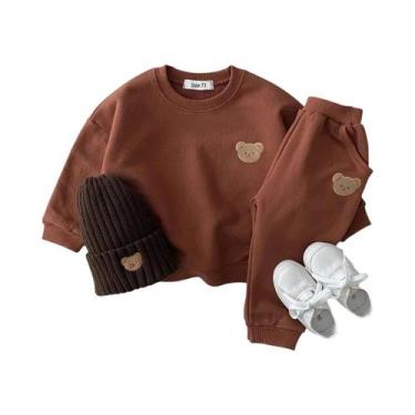 Imagem de Conjunto De Roupas De Outono Para Bebês Meninos E Meninas, Moletom Esp
