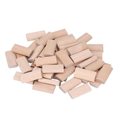 Imagem de Cryfokt Rolha de Passador de Madeira de Faia Densa de 50 Peças, Design Plano, Longa Vida útil, Perfeita para Aplicações de Encaixe e Passador, Ideal para Projetos de Enquadramento (#12)