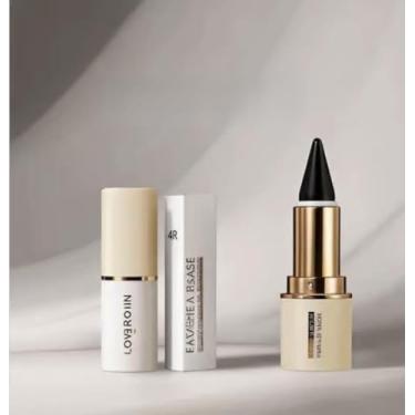 Imagem de Lápis Delineador de Olhos, Preto, Alto Teor de Pigmentos, Aparência Esfumada, Deslizamento Suave, À Prova de Sujeira, Fácil de Corrigir com Removedor, Não Precisa de Afiador