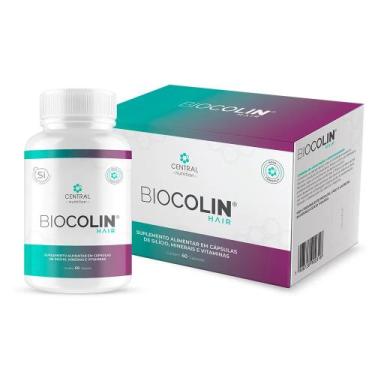 Imagem de Biocolin Hair 500mg 60 Caps Colina Central Nutrition